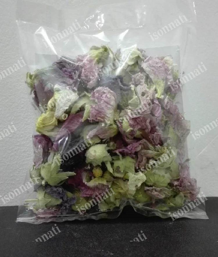 فروش عمده گل ختمی خشک شده بسته بندی